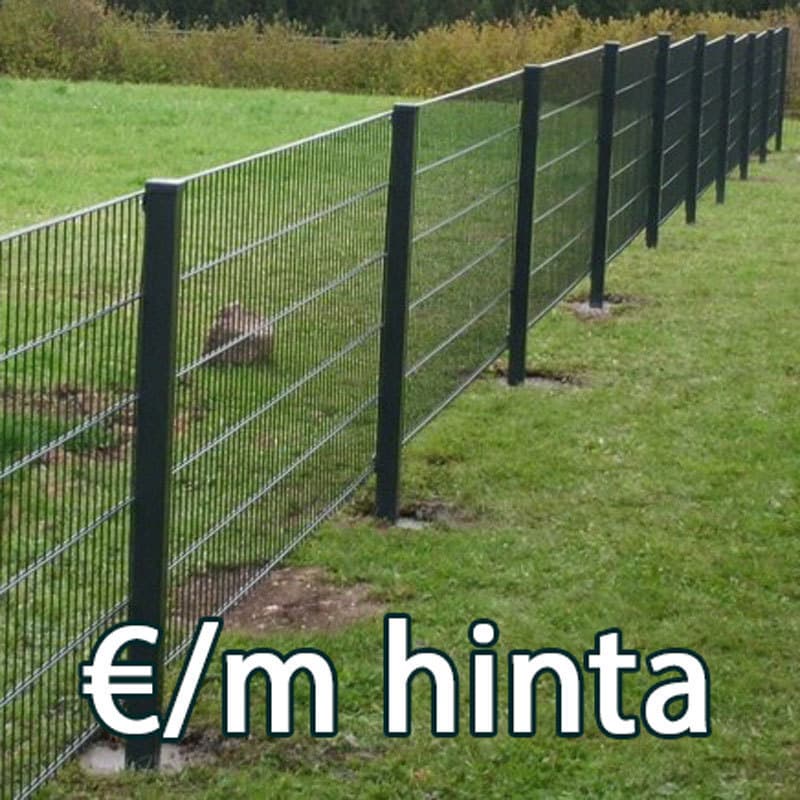 Kolmilanka-aita setit 2DS 1830mm RAL9005 Musta